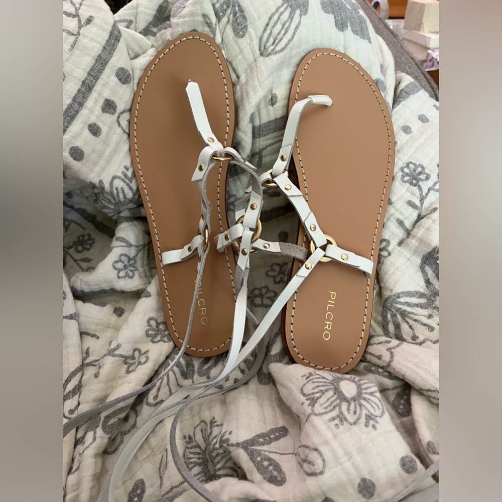 White Anthropologie size 9 NWT Sandals